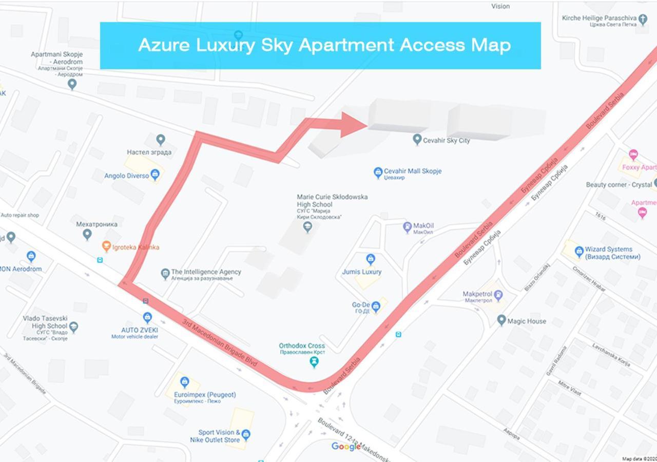 Azure Luxury Sky Apartment Skopie Exterior foto